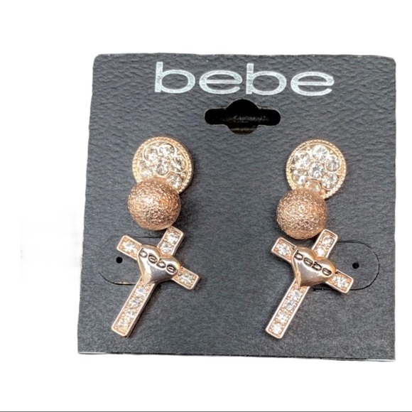 bebe Jewelry - Bebe Rose Gold Stud Earrings Set of 3